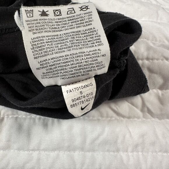 Nike Modal Cotton Blend Black Tank Top Womens Shirt Sz S - Picture 8 of 10